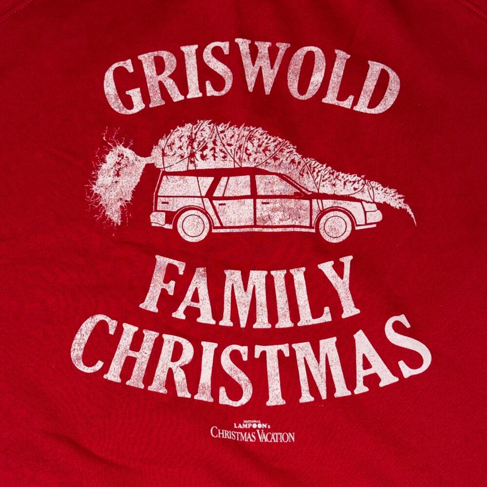 Bioworld National Lampoon's Christmas Vacation Sweatshirt Womens Plus Size 1 Red - Picture 2 of 5